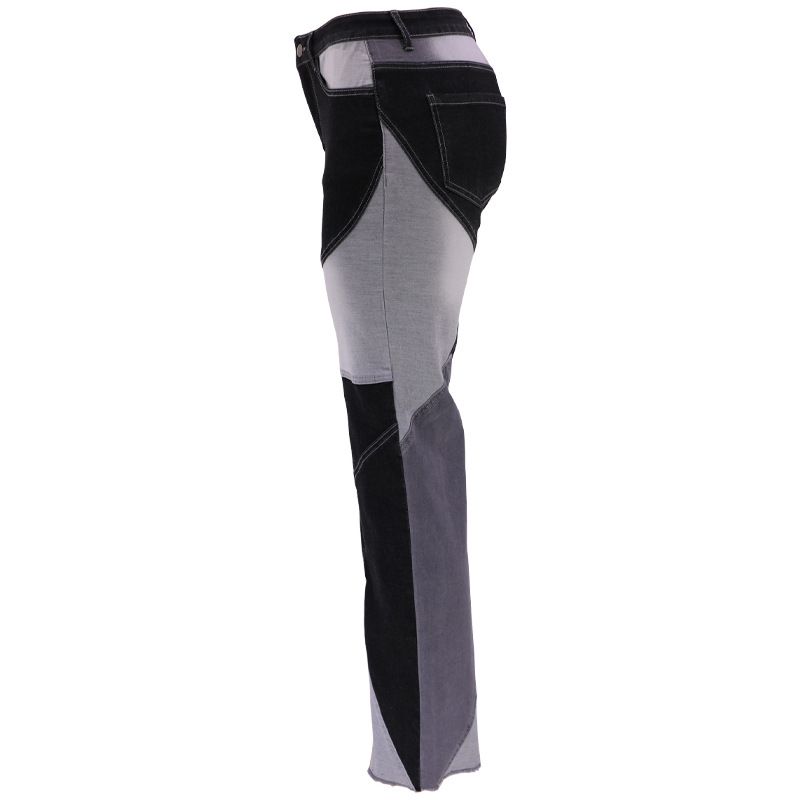 Abbigliamento da donna Pantaloni a zampa d'elefante elastici a vita alta dritti selezionati per le donne_voghion.com