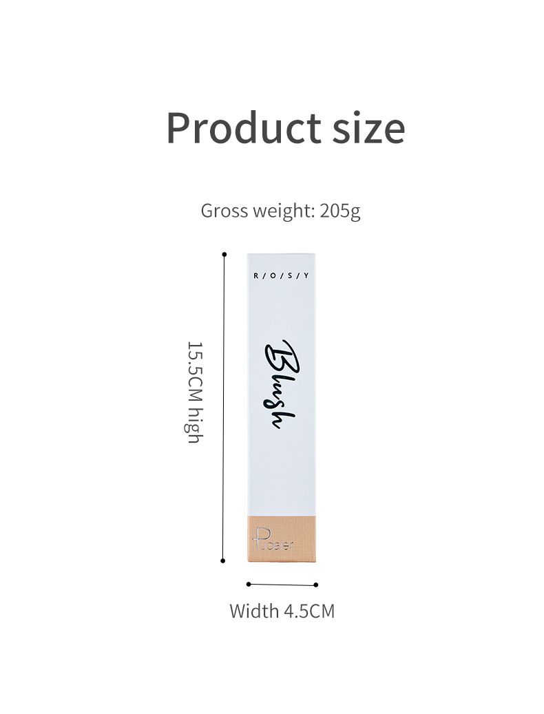 Pudaier Natural Blush Matte Liquid Cheek Color Einzelfarbe Nude Makeup Cheek Stick Soft Mist Cheek Blush_voghion.com