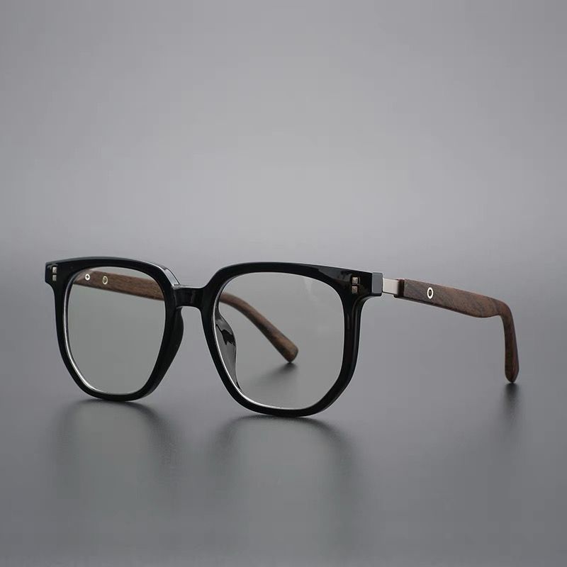 New Arrivals New Arrivals Graining Square Business Reading Computer Eyeglasses Frame Presbyopic Retro Anti-Blue Light Presbyopia Glasses_voghion.com