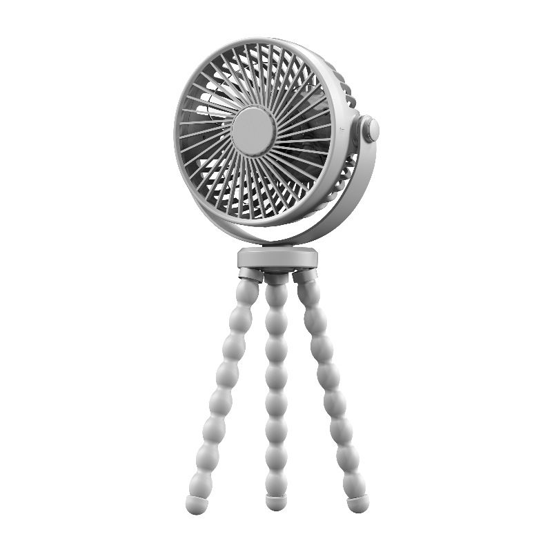 Octopus Handheld Baby Stroller Small Desktop Outdoor Camping USB Mini Fan_voghion.com
