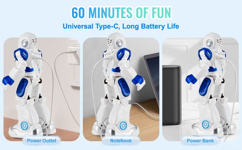 VEVOR RC Robot Toy For Kids Talking Dancing Gesture Remote Control Programmable_voghion.com