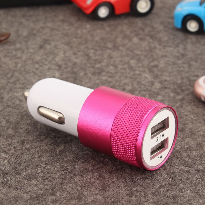 Small Steel Cannon Metal Dual USB Aluminum Alloy Charging 2.1A Tablet Smartphone Car Charger_voghion.com