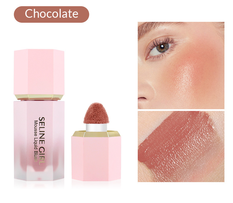 Monochromatesch Multi Blush, luxuriéis cremeg a vermëschbar Faarf, fir Aen, Lëpsen a Wangen_voghion.com