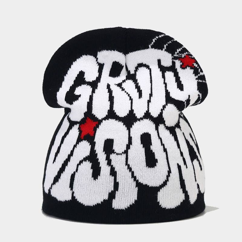 Winter Herbst gestrickte Wolle minus zwei Mütze Cargo Y2k Mütze für Männer Frauen Kanye Mützen Gorras Hombre Top halten warm Hut wind dicht_voghion.com