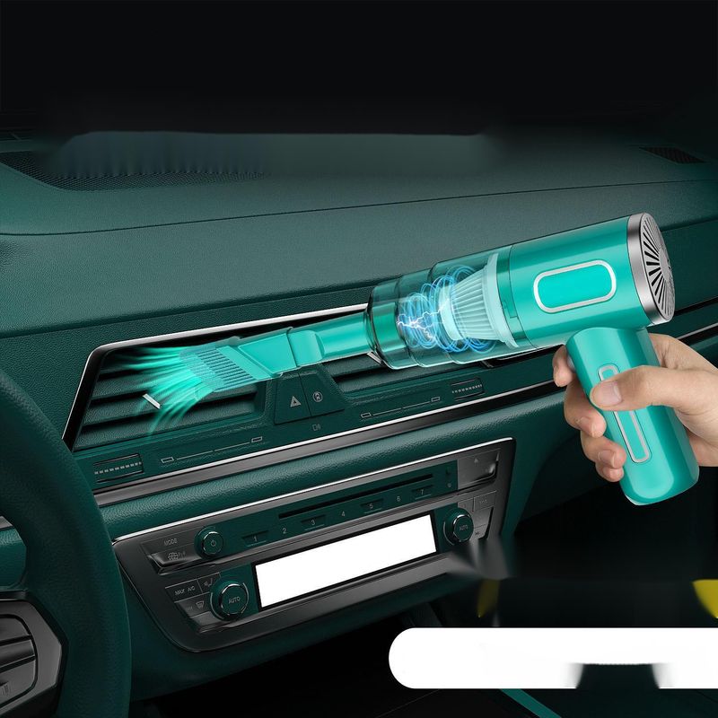 Aspirapolvere per auto senza fili, portatile, ad alta aspirazione, per uso domestico, piccolo mini soffiatore portatile per la rimozione della polvere._voghion.com