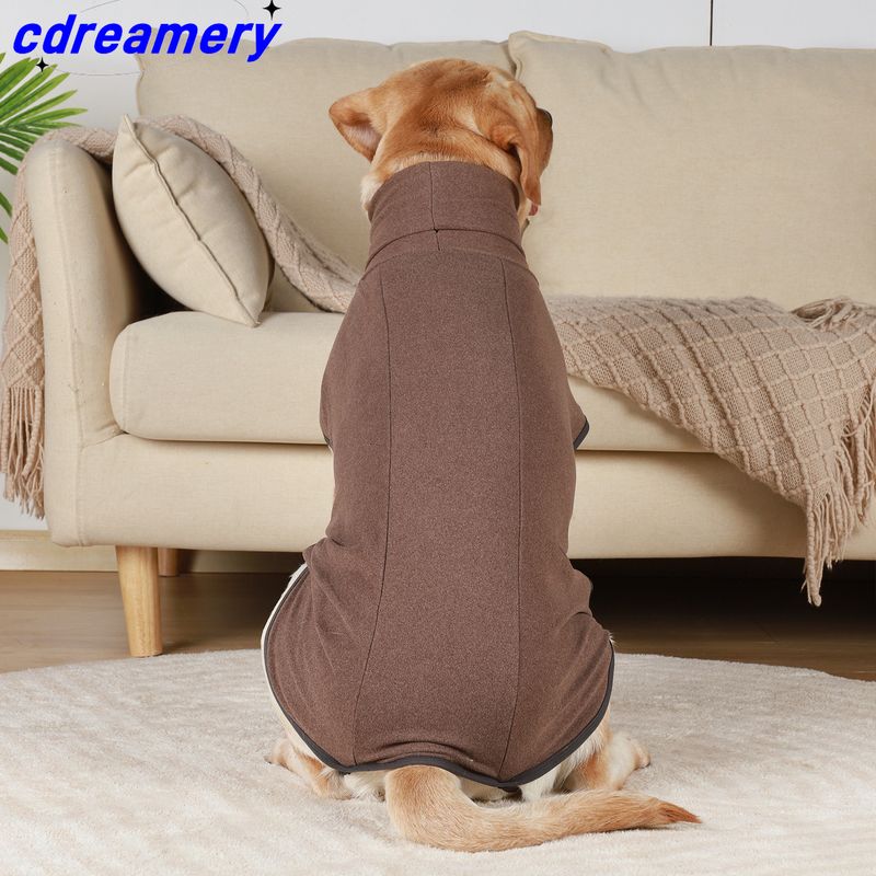 Dog Sweater Pullover Cold Weather Vest For Dogs Adjustable Warm Dog Coat Soft Dog Clothe For Indoor And Outdoor Use_voghion.com