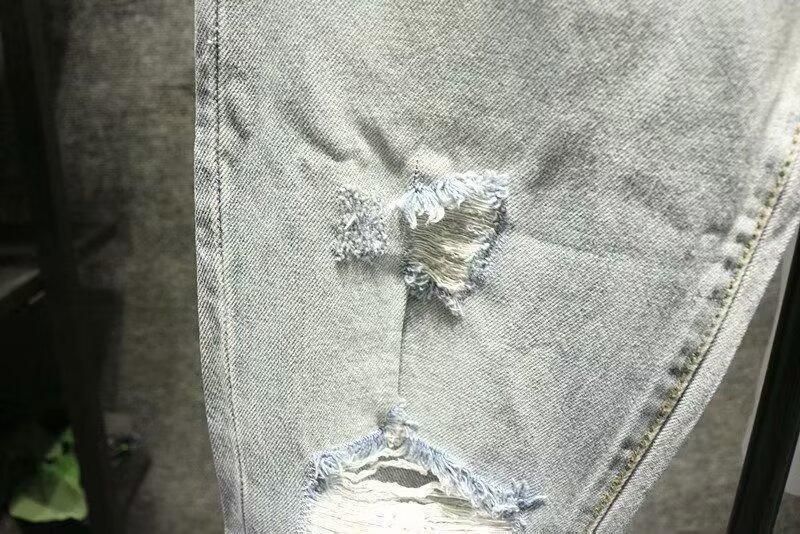 Blugi americani spălați, dresați, pantaloni lungi pentru bărbați, de primăvară și toamnă, cu picior drept, lejer, în stil High Street Vibe_voghion.com