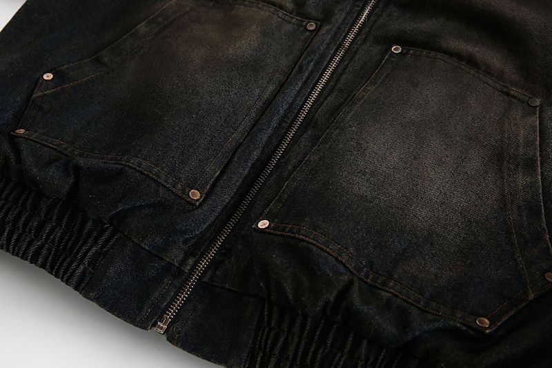 Vintage Denim Parkas Pelz Warme Gepolsterte Jacken Männer Streetwear Harajuku Übergroßen Blase Mantel Outwear_voghion.com