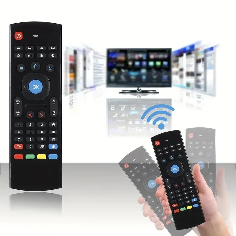 MX3 Air Mouse – clavier sans fil USB, télécommande de remplacement intelligente, contrôleur RF 2.4 ghz, avec micro vocal, pour Android TV_voghion.com