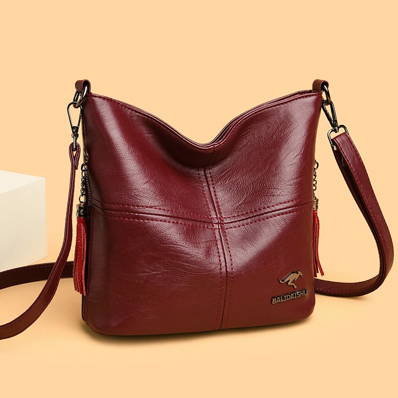 Borsa a secchiello Bali Kangaroo, nuova, da donna, a tracolla, semplice e alla moda, per mamme anziane di mezza età_voghion.com