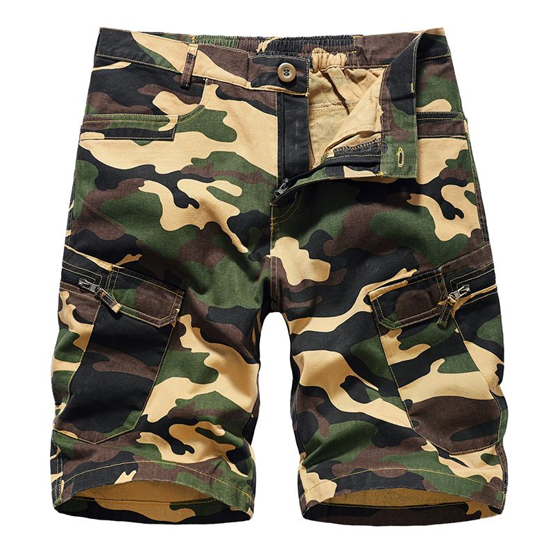 Summer New Men's Work Shorts European Camouflage Loose Oversized Casual Men's Capris_voghion.com