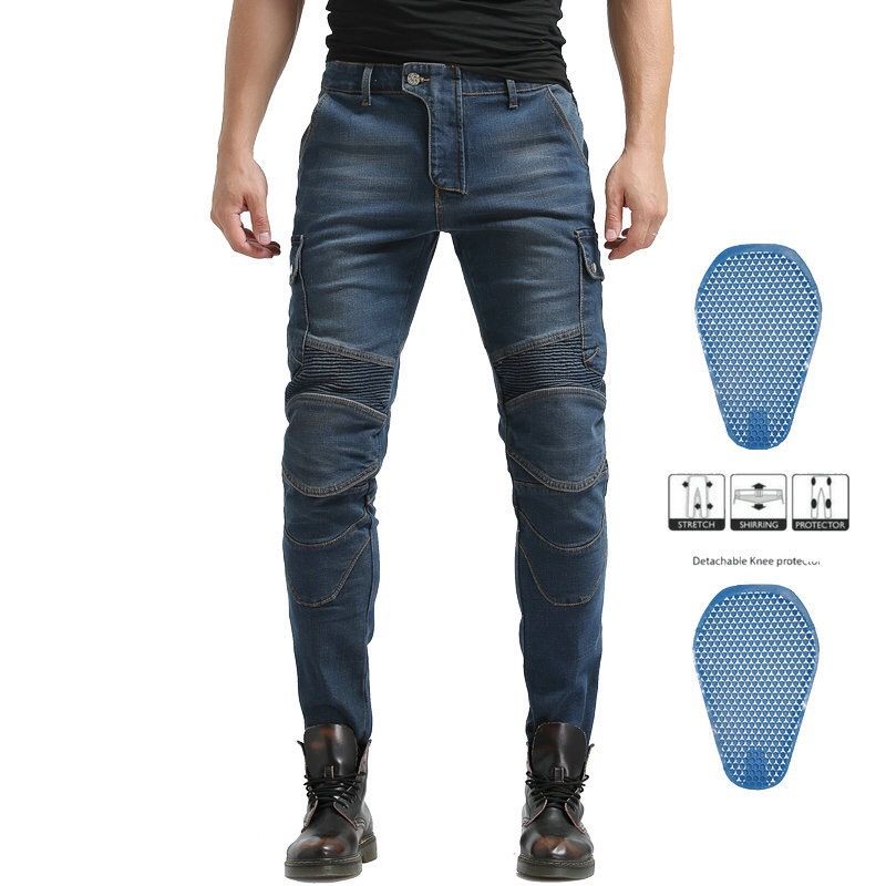 Motorradjeans für Herren und Damen – Kevlar-verstärkter Stretch-Denim, Ganzjahresschutz für Biker_voghion.com
