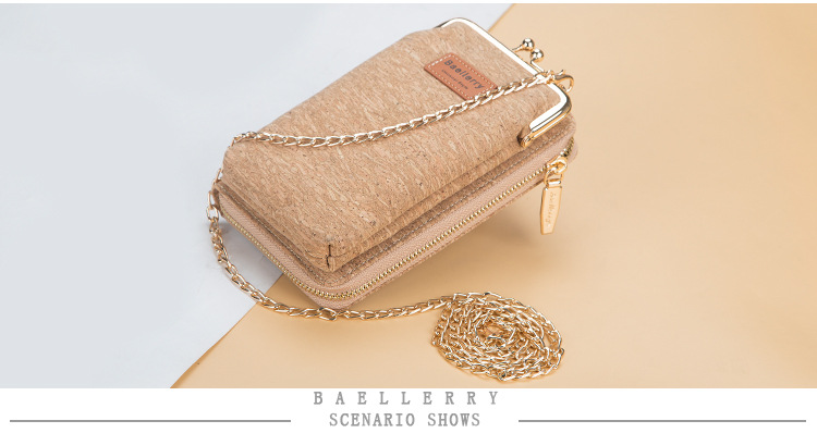 New Daily Versatile Phone Bag for Women Korean Edition Large Capacity Crossbody Bag Fashion Wood Grain Multi Card Women's Wallet_voghion.com