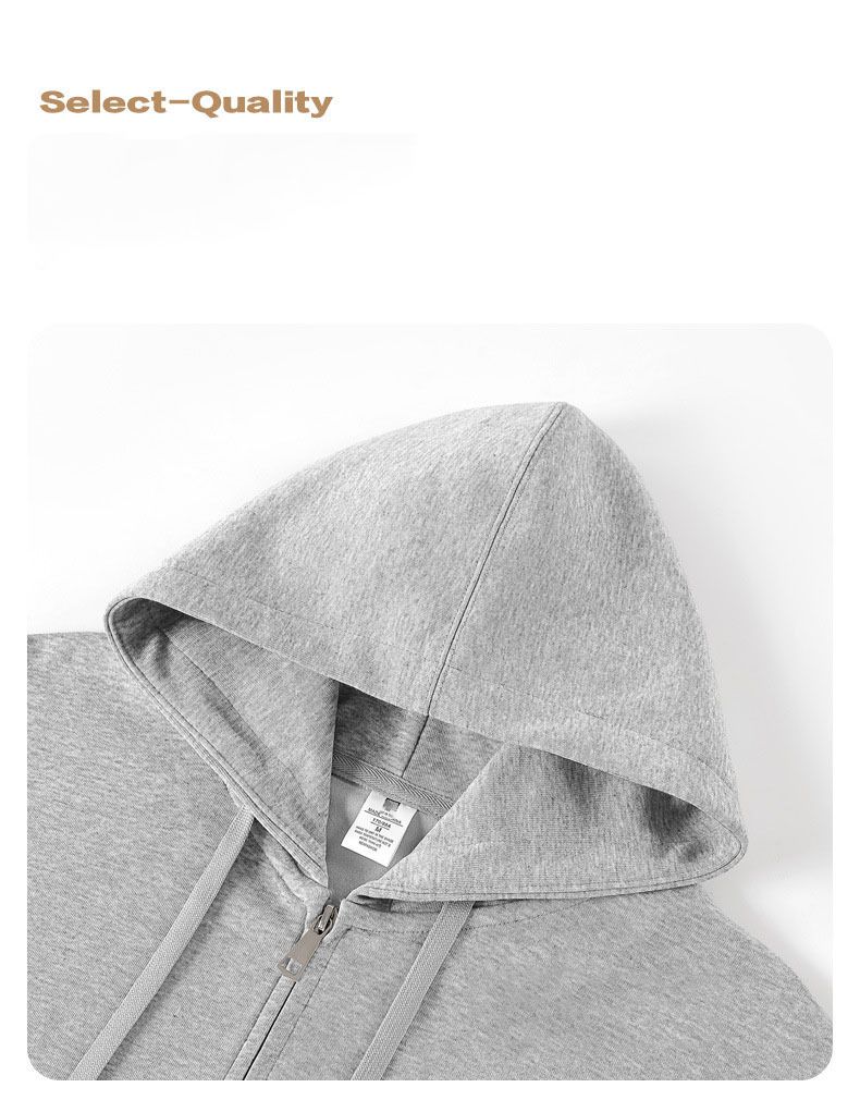 Unisex Oversized Zip-Up Hoodie – Embroidered Letter Patch & Streetwear Style_voghion.com