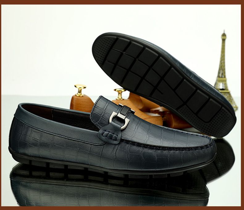 Doudou Schuhe Herren Überschuhe Bequeme Schuhe Freizeitschuhe aus Leder Herrenschuhe in großen Größen_voghion.com