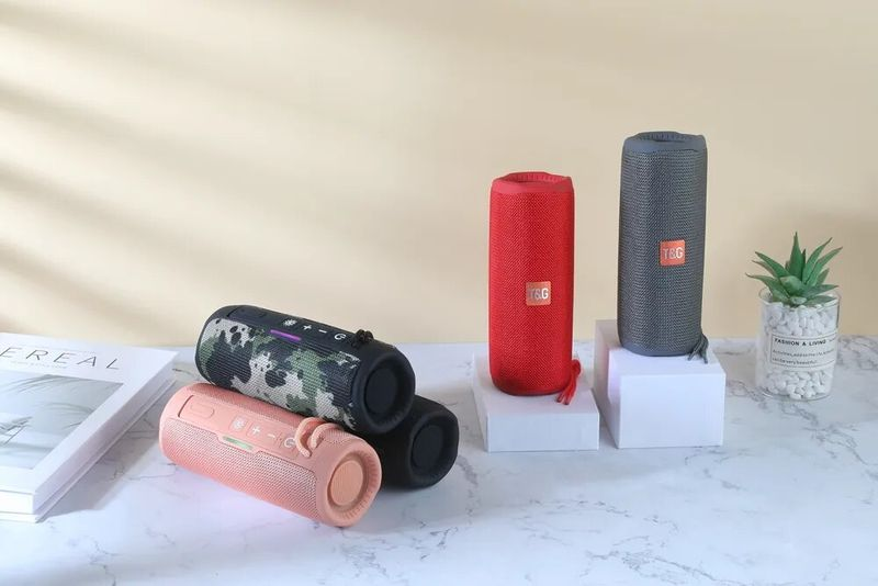 TG365 10 W bezvadu portatīvais skaļrunis Bluetooth5.0 ūdensizturīgs mini TF kartes zemfrekvences skaļrunis āra AUX USB stereo basa mūzika_voghion.com
