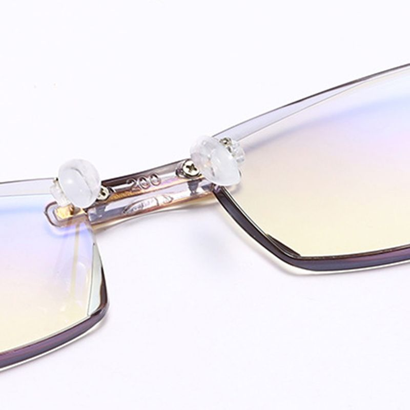 XinWq Imwete Unisex presbyopia kék fény blokkoló olvasást keret nélküli szemüveg nagyító_voghion.com