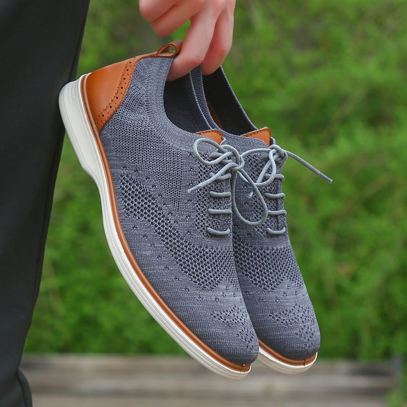 Scarpe formali da uomo 2025, stringate, casual, leggere, antiscivolo, morbide, con suola larga, taglia EU 45_voghion.com