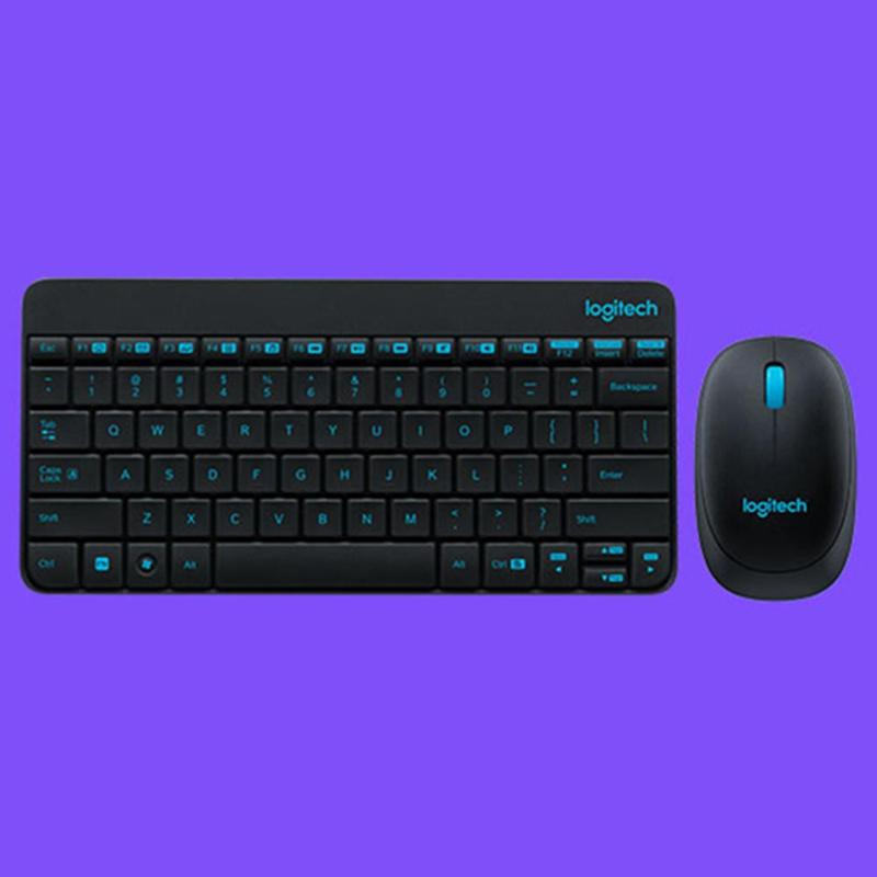 Logitech 245 USB Nano Mini Wireless Gaming-Tastatur-Set, 1000 DPI, ergonomisches Maus-Kombinations-Set für Notebook, Laptop, Zuhause_voghion.com