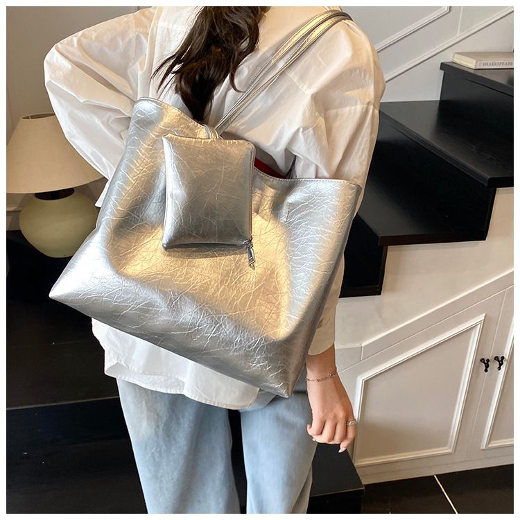 Torby damskie Torba retro Prosta torba retro Damska nowa duża pojemność torba na ramię pod pachami Torba podróżna_voghion.com