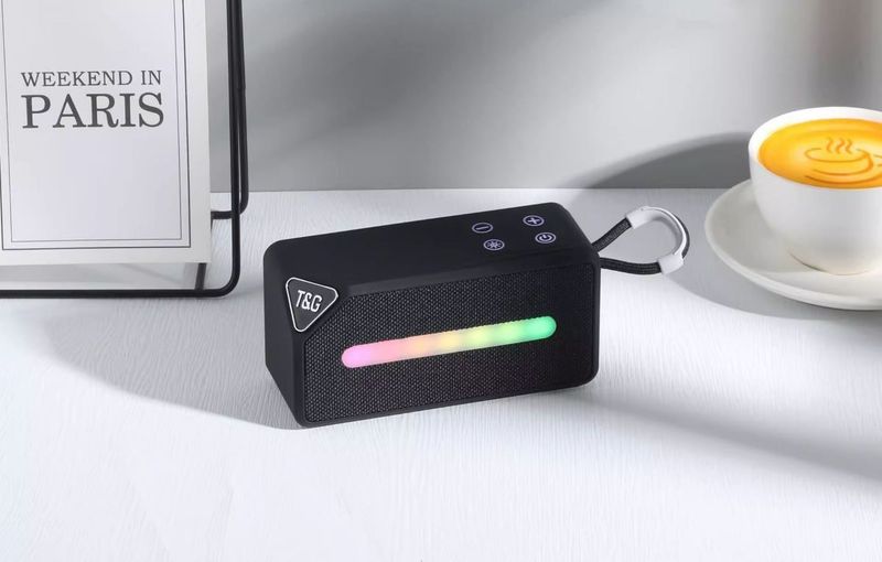 Wireless Bluetooth Speaker With Colorful Lights, Card Slot, USB Drive, Super Bass, Mini Outdoor Portable Speaker, FM_voghion.com