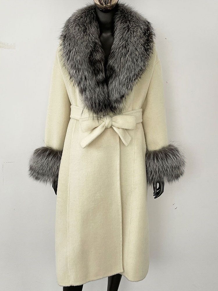 Elegante dubbelzijdige wollen jas voor dames - Koreaanse winterjas met riem en luxe stof (S/M/L, beige/mokka/zwart)_voghion.com