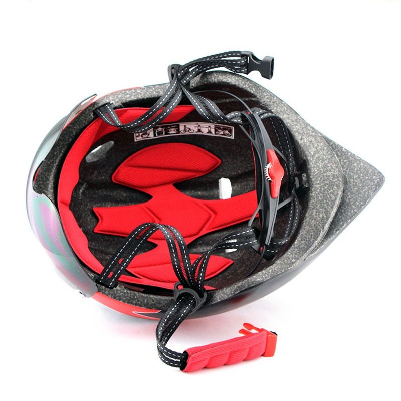 Popular Aero TT Road Cycling Protective Bicycle Helmet With Magnetic Windshield And Goggles Preferred_voghion.com