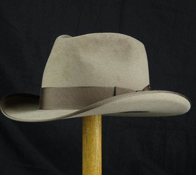 Sheep felt with woven tape decoration top pure wool jazz hat_voghion.com