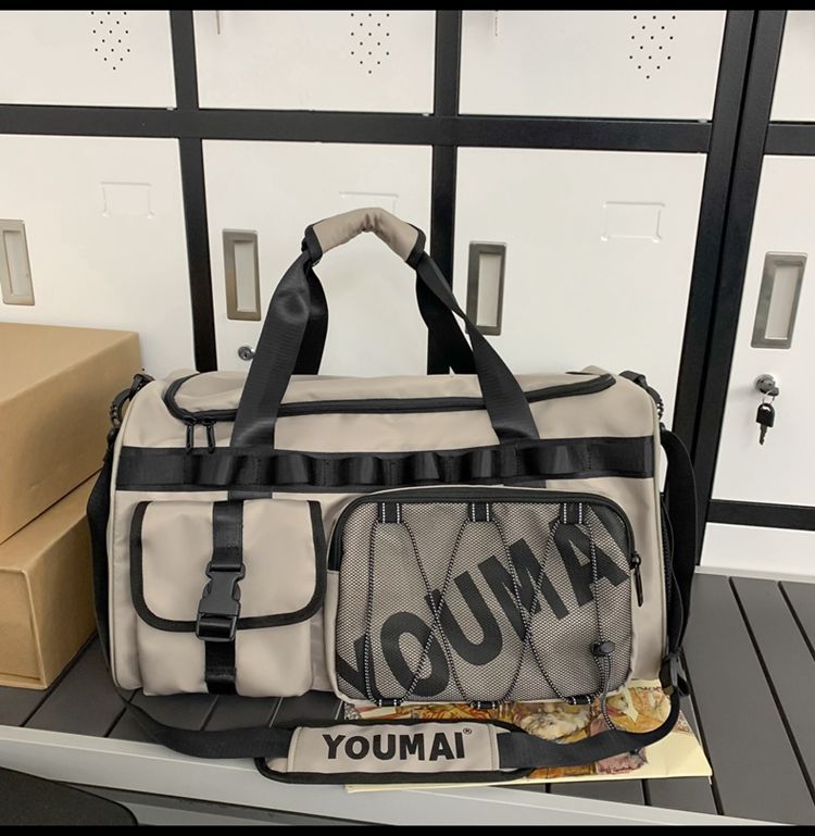 Borsa da viaggio portatile per palestra, zaino da uomo in stile americano, doppia spalla, grande capacità, per attività all'aperto e studenti_voghion.com