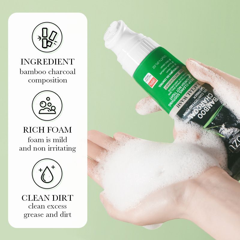 All English Cleaning Series ZOZU sredstvo za čišćenje lica s blatnim filmom od bambusa i ugljena_voghion.com