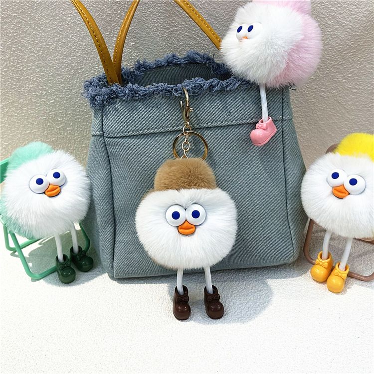 Taschenanhänger, Ei-Party-Schlüsselanhänger, niedlicher Cartoon-Taschenanhänger, Plüschpuppe, Auto-Ornament, Puppenmaschine, Geschenk_voghion.com
