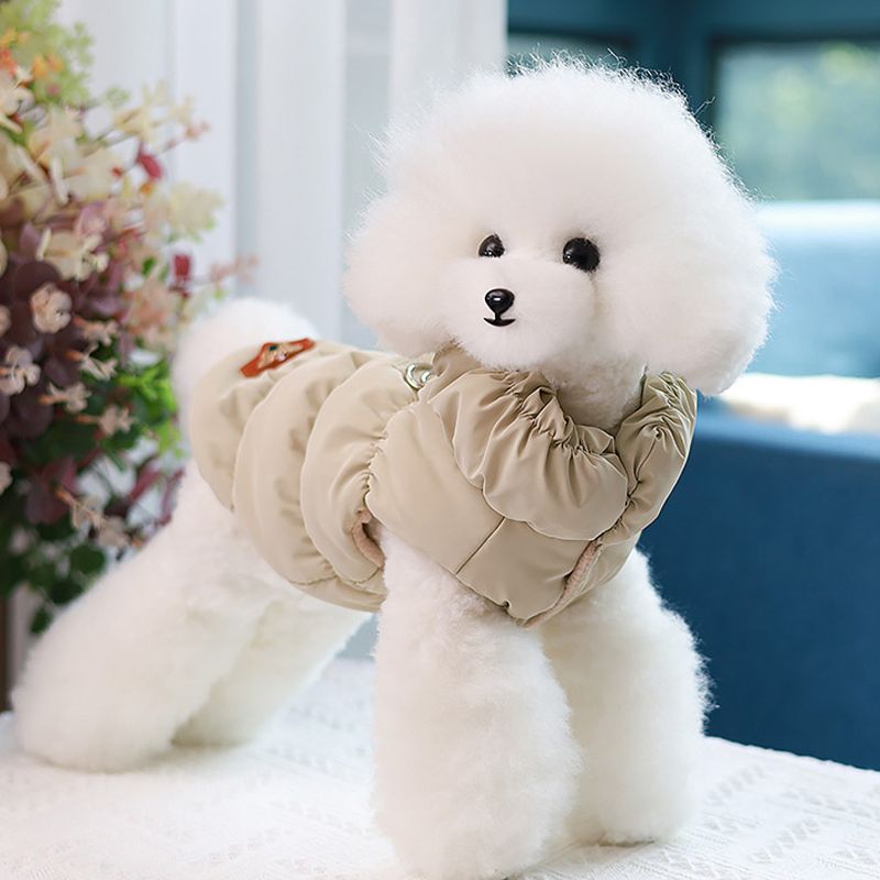 Weicher, warmer Rollkragenmantel für kleine und mittelgroße Hunde, Welpenjacke, Chihuahua, französische Bulldogge, Outfit, Pudel, Mops_voghion.com