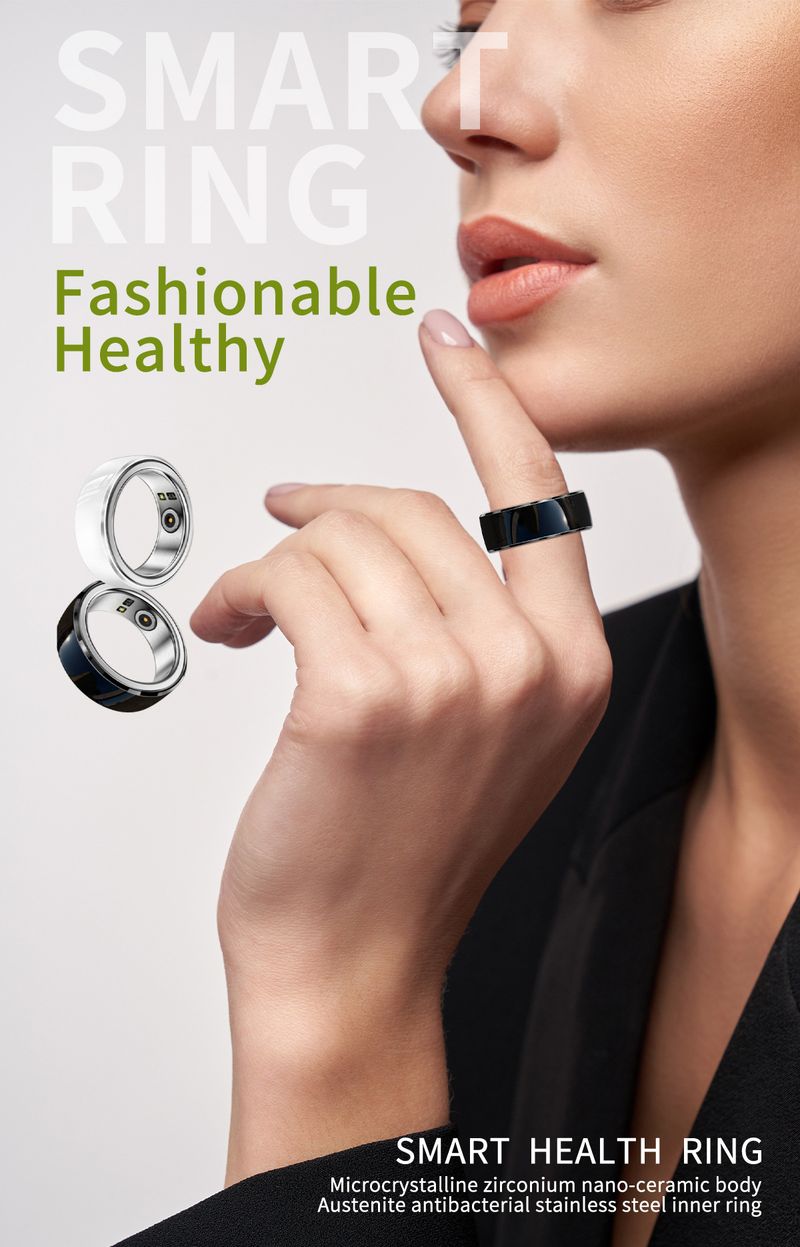 Cross Border New Smart Ring Heart Rate Blood Oxygen Health Sleep Monitoring Sports Multi Function Waterproof Jewelry Delivery_voghion.com