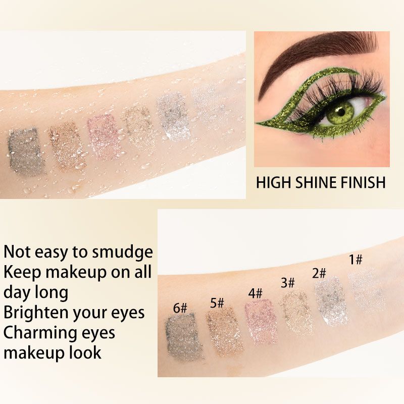 6-farbiger Flash-Eyeliner hinterlässt keine Flecken auf dem Eyeliner._voghion.com