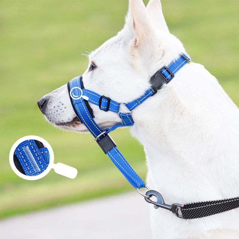 Adjustable Breathable Dog Muzzle Nylon_voghion.com