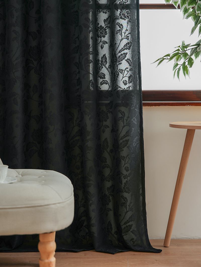 Tende trasparenti in pizzo, tende semi-trasparenti in poliestere, pronte all'uso, per soggiorno, camera da letto, vintage, floreali, boho chic, filtraggio della luce, privacy_voghion.com