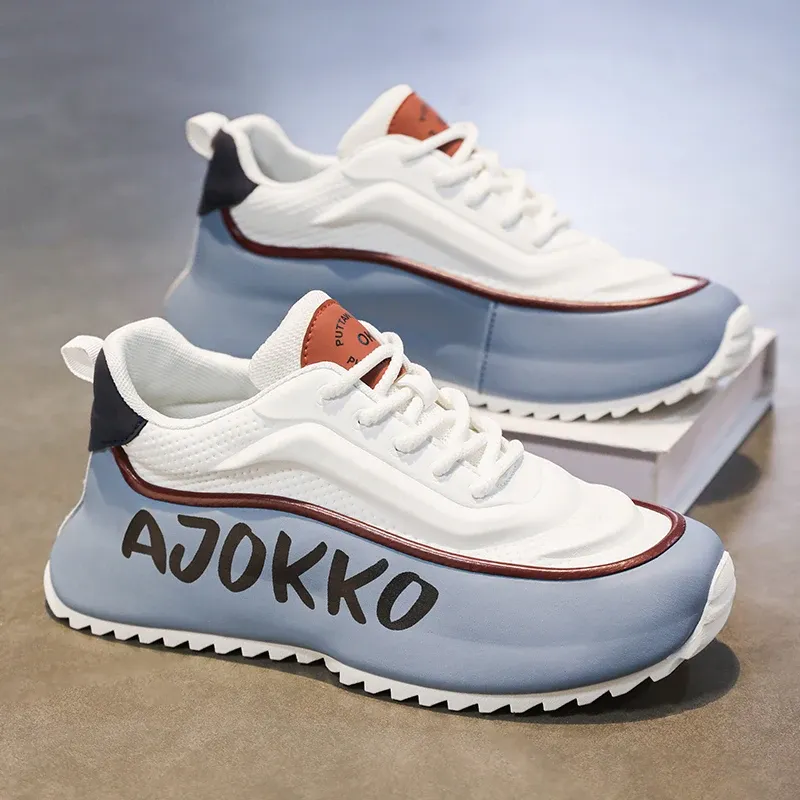 2025 Spring And Autumn Flying Mesh Surface Breathable New Non-slip Fashion Breathable Flat Leisure Sports Men Walking Loafers_voghion.com