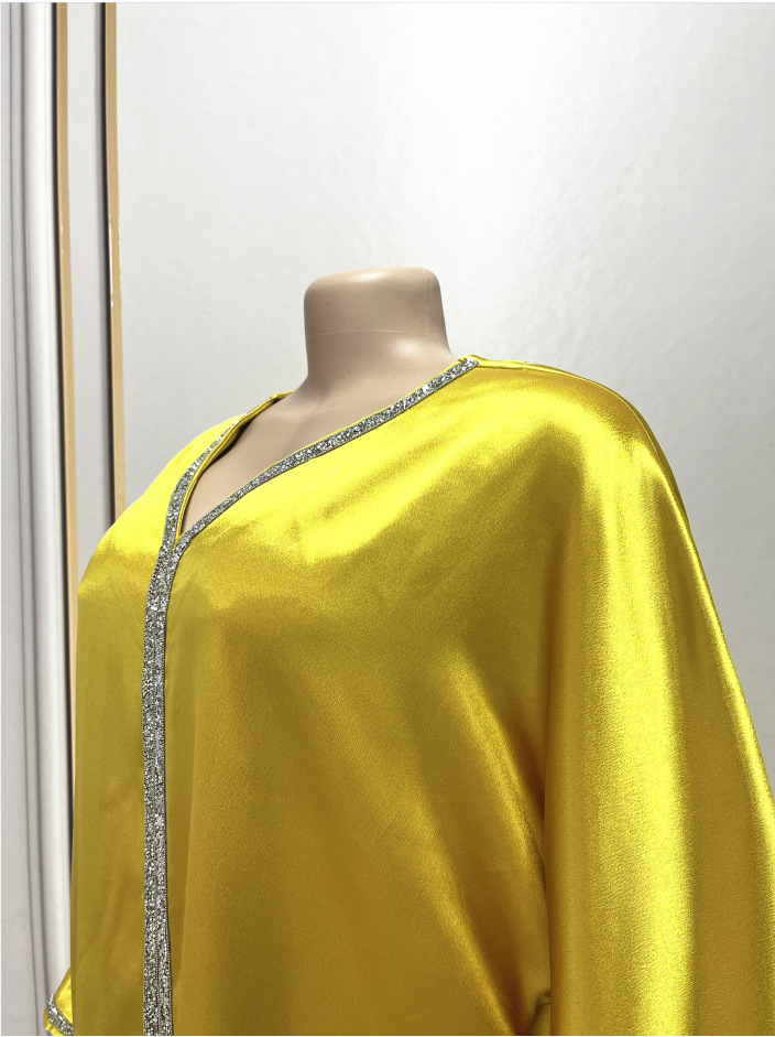 Dammekleeder Muslimesch Moud Hot Diamond Fraen Abaya Robe_voghion.com