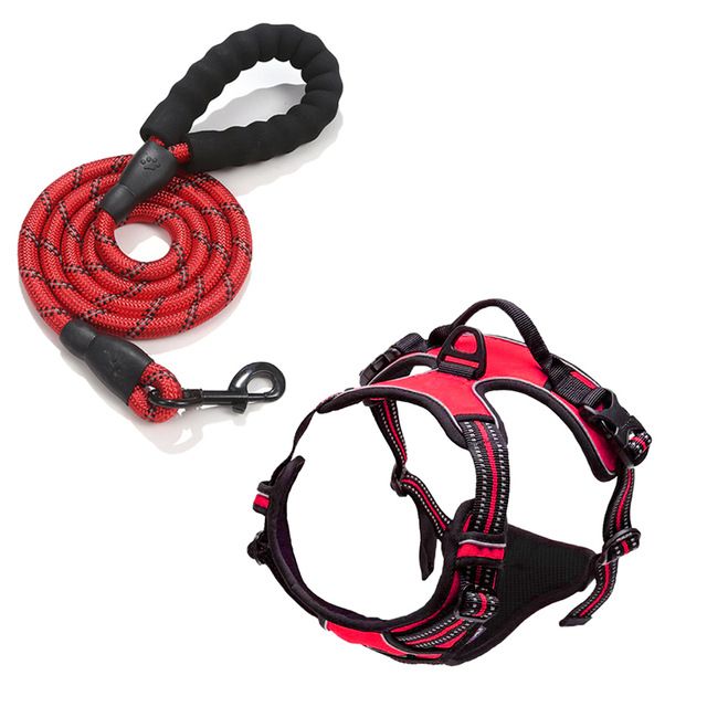 New Reflective Harness For Medium And Large Dogs Vest-Style Dog Leash Pet Supplies_voghion.com