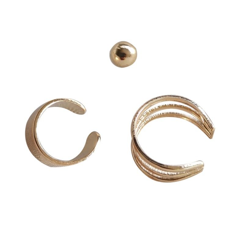 Elegante, modische, einfache Multi-Creolen-Manschetten für Frauen ohne Piercings im Hong Kong-Stil, coole Ohrknochenclips, Forest-Serie_voghion.com
