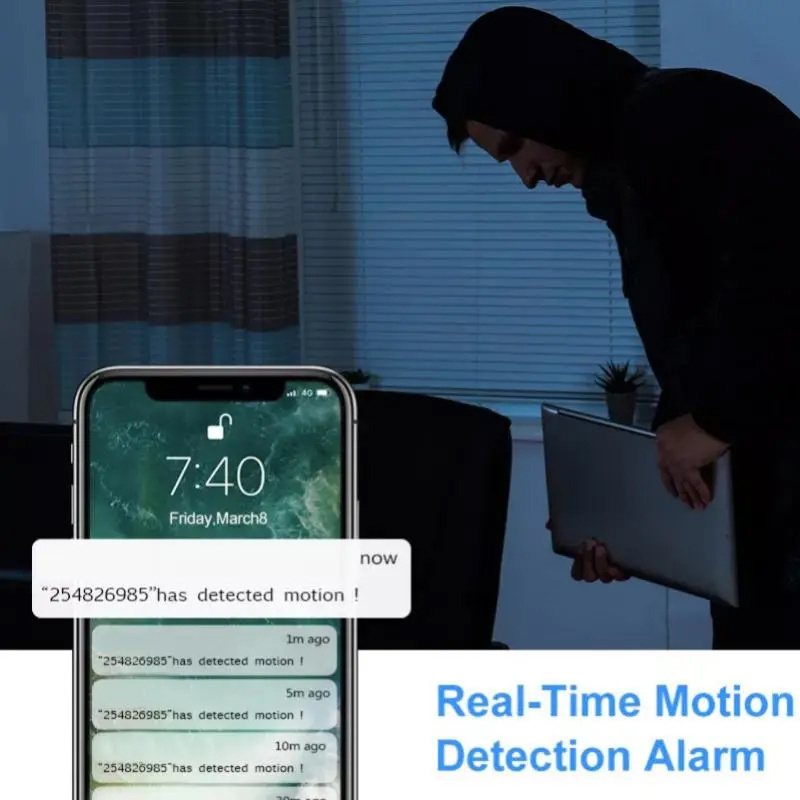 355 degree intercom 1080p remote night vision high-definition WIFI home security monitoring camera APP operation_voghion.com