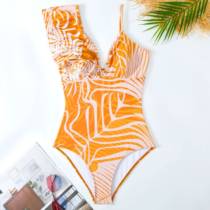 Neuer sexy einteiliger Badeanzug für Frauen, heiße Frühlingsmode, Abnehmen, Badeanzug, Chiffon, Split, Strandkleid-Set_voghion.com