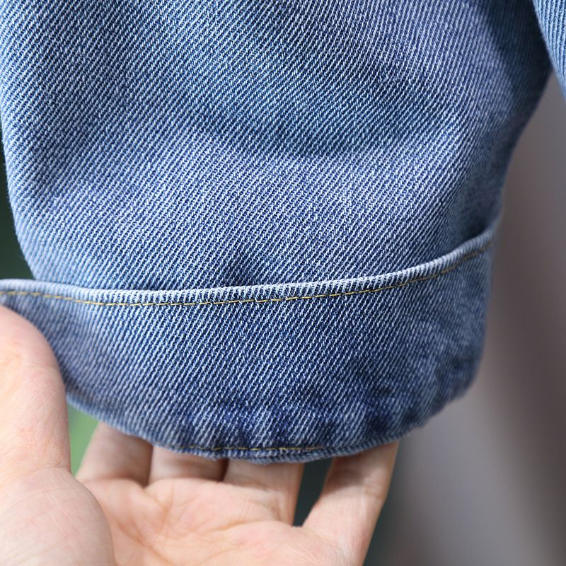 Barns vårmodetrend Fried Street Big Boys bär jeansjackor på kläder Jacka_voghion.com
