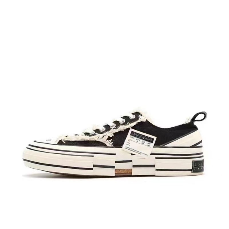 Style Wu Jianhao Beggar Canvas Half Men's Women's Shoes Frayed Edge Trendy Thick Sole Height Increasing Casual Snea_voghion.com