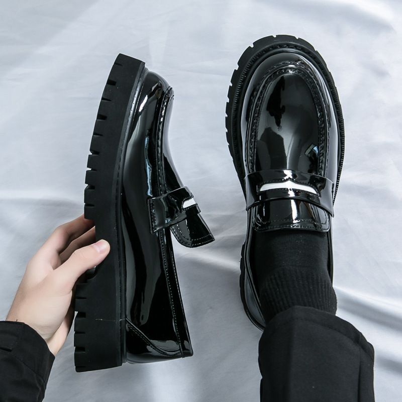2025 Spring And Summer New Casual Men's Coarse Heel Sleeve Large Size Le Fu Fashionable, Versatile, Comfortable, Simple_voghion.com