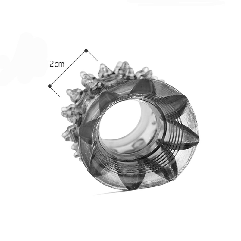 Crystal Reusable Silicone Soft Sleeve Enlargement Semen Lock Ring Ejaculation Delay Sex Toys Tools For_voghion.com