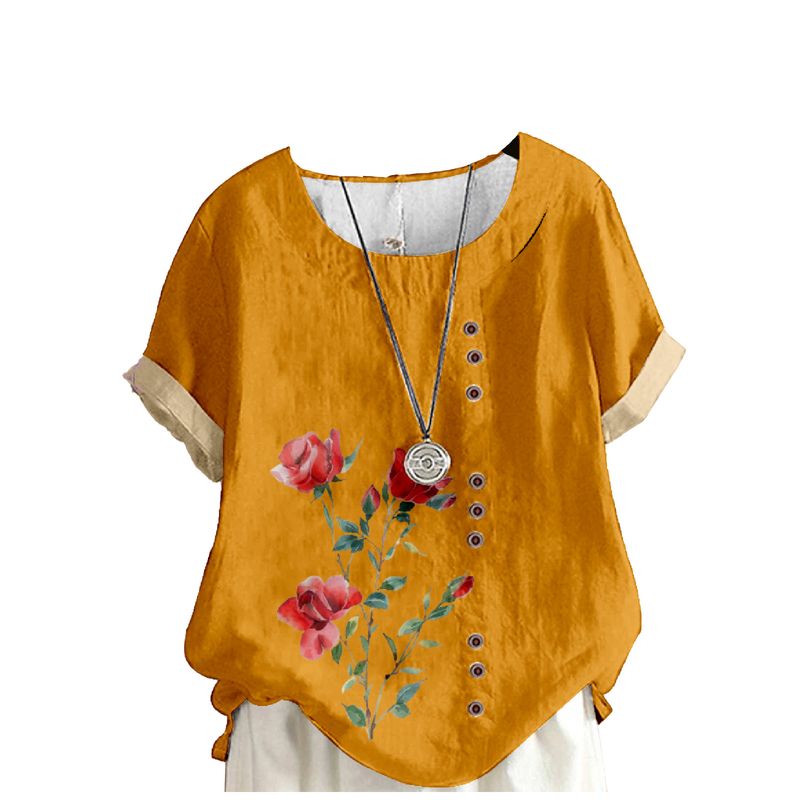 2025 Mode Damenbekleidung Rundhalsshirt Neu JM05_voghion.com