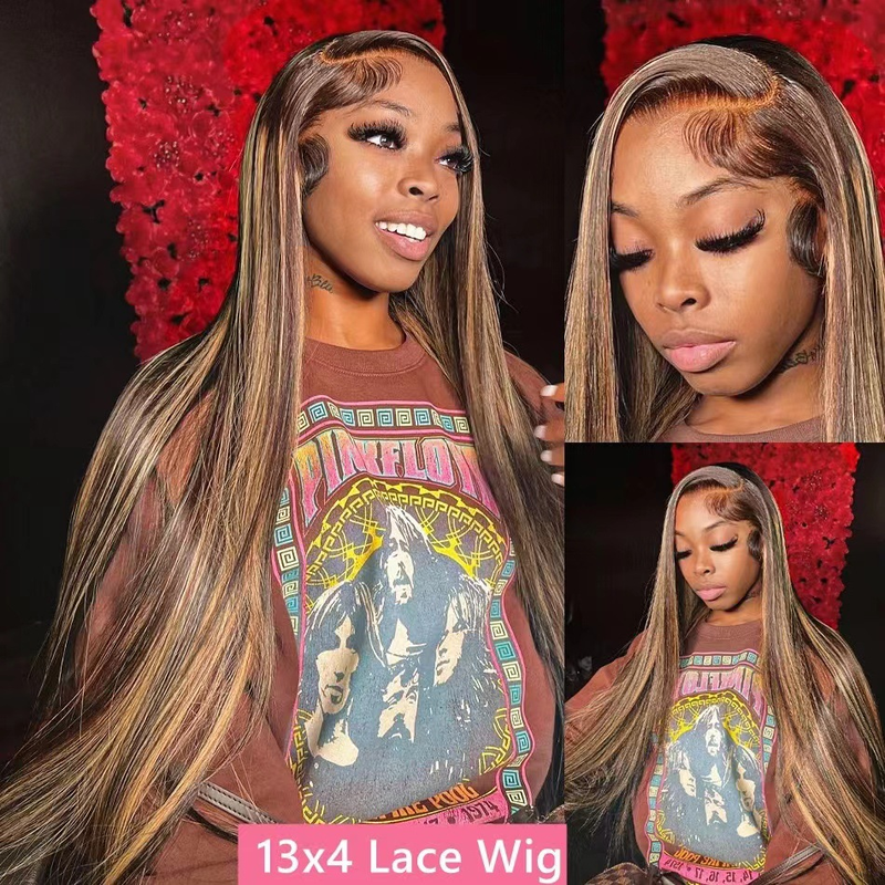 Front lace wig ladies wig long straight hair chemical fiber headgear explosive wig headgear fake found goods_voghion.com