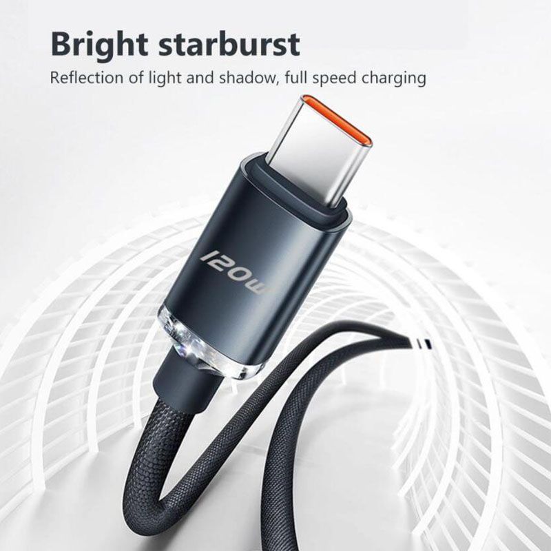 USB-C Dateniwwerdroungskabel, 120W 6A Typ C op Typ C/ USB op Typ C ultraschnell Ladekabel, gëeegent fir all Handyen_voghion.com