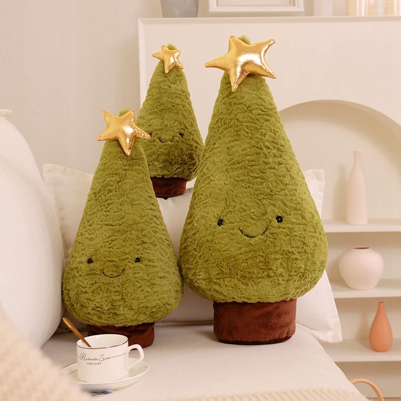 Santa Claus tree elk plush toy Christmas Eve decoration ornament_voghion.com